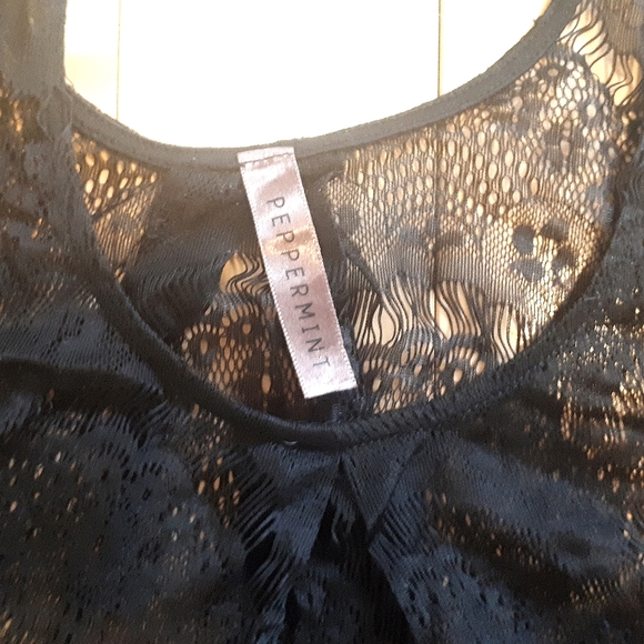 GUC Peppermint Lace Trapeze Top - Picture 5 of 6